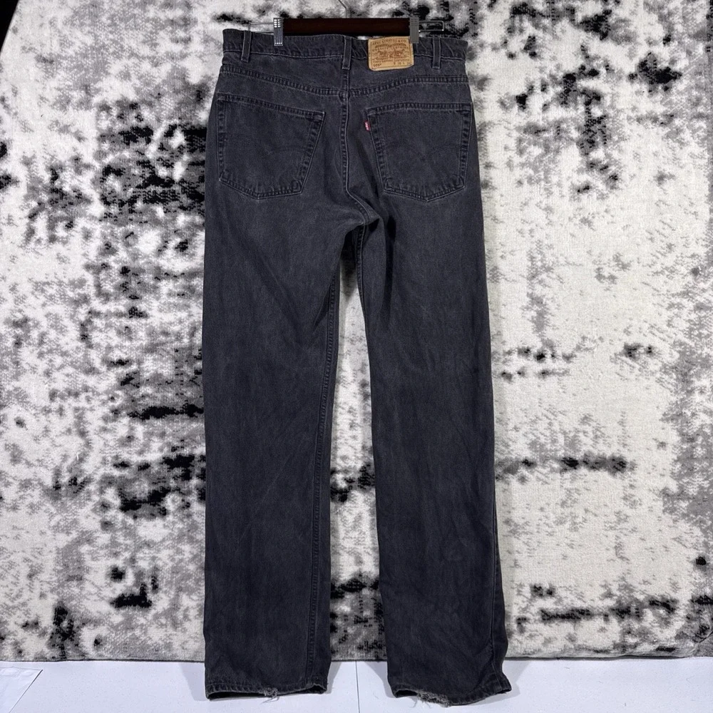Levis 505 Jeans Mens Size 38x36 Black Straight Y2k VTG Americana Classic